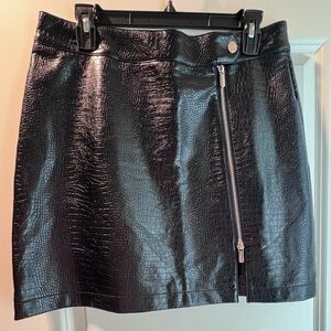 Topshop leather skirt